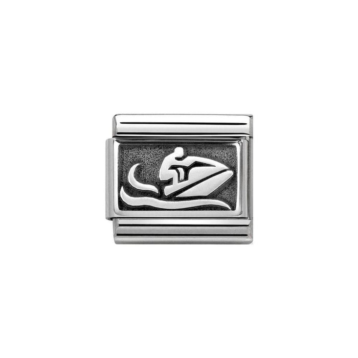 NOMINATION Classic Silver Jet Ski Charm - Bumbletree Ltd