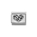 NOMINATION Classic Silver Leopard Print Heart Charm - Bumbletree Ltd