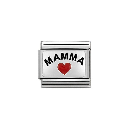 NOMINATION Classic Silver Mamma with Heart Charm - Bumbletree Ltd