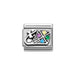 NOMINATION Classic Silver & Multicoloured CZ Kite Charm - Charms - Nomination - Bumbletree Ltd