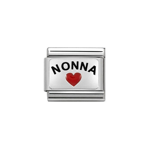 NOMINATION Classic Silver Nonna with Heart Charm - Bumbletree Ltd
