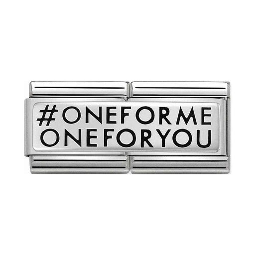 NOMINATION Classic Silver #ONEFORME ONEFORYOU Double Charm - Bumbletree Ltd