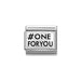 NOMINATION Classic Silver #ONEFORYOU Charm - Bumbletree Ltd