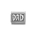 NOMINATION Classic Silver Oxidised Dad Plate Charm - Bumbletree Ltd