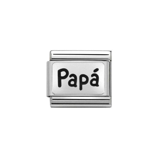 NOMINATION Classic Silver Papá Charm - Bumbletree Ltd