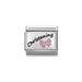 NOMINATION Classic Silver & Pink Christening Charm - Bumbletree Ltd