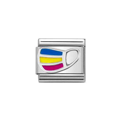 NOMINATION Classic Silver Rainbow Mask Charm - Bumbletree Ltd