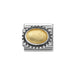 NOMINATION Classic Silver Rich Setting Gold Stone Charm - Bumbletree Ltd