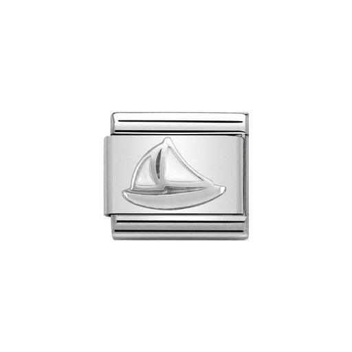 NOMINATION Classic Silver Sail Boat Charm - Bumbletree Ltd