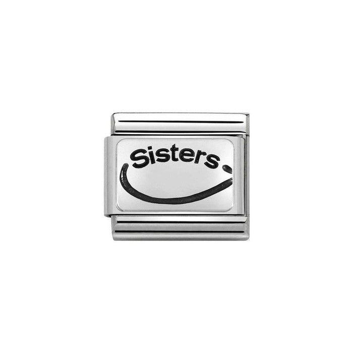 NOMINATION Classic Silver Sisters (Sisters Forever) Infinity Charm - Bumbletree Ltd