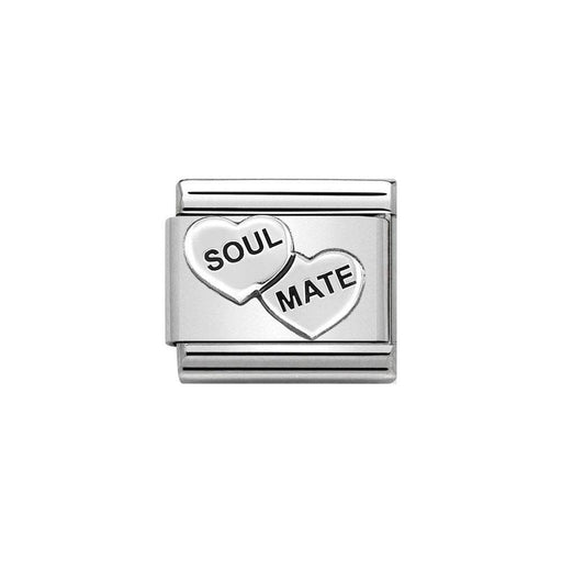NOMINATION Classic Silver Soul Mate Hearts Charm - Bumbletree Ltd