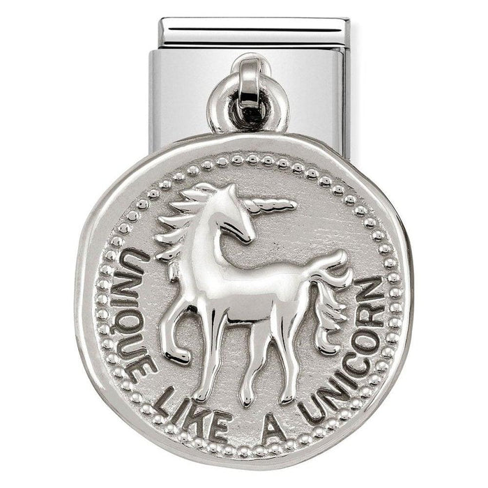 NOMINATION Classic Silver Unique Like A Unicorn Wishes Charm - Bumbletree Ltd