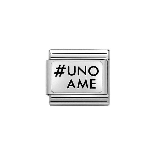 NOMINATION Classic Silver #UNOAME Charm - Bumbletree Ltd