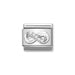 NOMINATION Classic Silver & White CZ Infinity Charm - Bumbletree Ltd