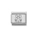 NOMINATION Classic Silver & White CZ Teddy Bear Charm - Bumbletree Ltd