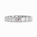 NOMINATION Classic Silver with White & Red CZ Robin Charm - Bumbletree Ltd