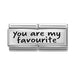 NOMINATION Classic Silver You Are My Favourite Double Charm - Bumbletree Ltd