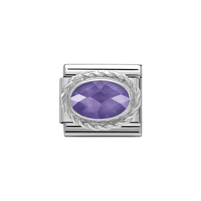 NOMINATION Classic Violet Cubic Zirconia Charm - Bumbletree Ltd