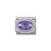 NOMINATION Classic Violet Cubic Zirconia Charm - Bumbletree Ltd