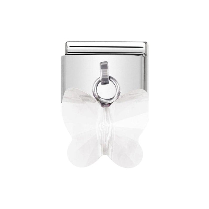 NOMINATION Classic White Butterfly Charm - Bumbletree Ltd