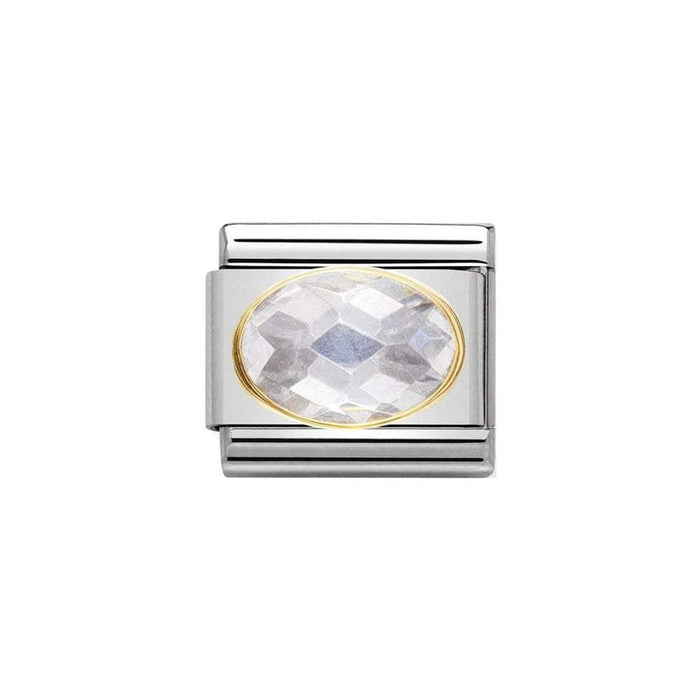 NOMINATION Classic White Cubic Zirconia Charm - Bumbletree Ltd