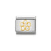 NOMINATION Classic White Flower Cubic Zirconia Charm - Bumbletree Ltd