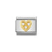 NOMINATION Classic White Heart Cubic Zirconia Charm - Bumbletree Ltd