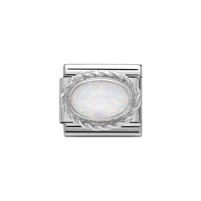 NOMINATION Classic White Opal Charm - Bumbletree Ltd