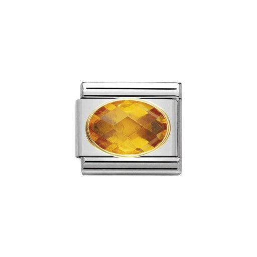 NOMINATION Classic Yellow Cubic Zirconia Charm - Bumbletree Ltd