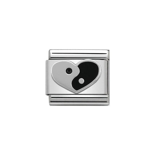 NOMINATION Classic Ying Yang Heart Charm - Bumbletree Ltd