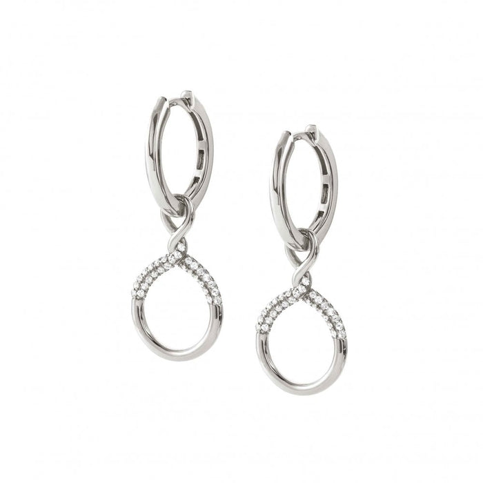 NOMINATION Endless Silver & CZ Circle Hoop Earrings - Bumbletree Ltd