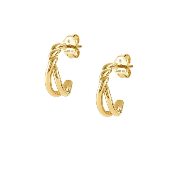 NOMINATION Endless Yellow Gold Rope Twist Hoop Earrings - Bumbletree Ltd