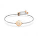 NOMINATION Milleluci Letters Stainless Steel with White CZ & Rose Gold E Bracelet - Jewellery - Nomination - Bumbletree
