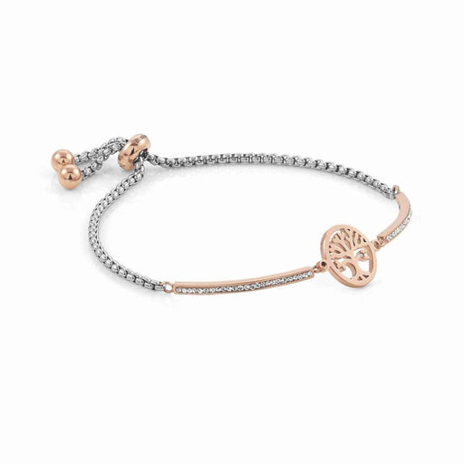 NOMINATION Milleluci Rose Gold PVD & Stainless Steel with White Pave CZ Tree of Life Bracelet - Bumbletree Ltd