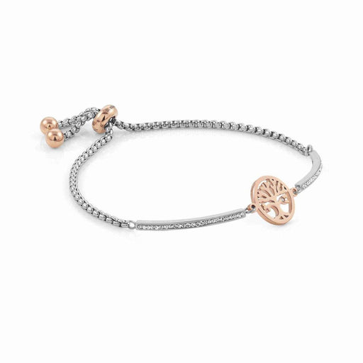 NOMINATION Milleluci Rose Gold PVD & Stainless Steel with White Pave CZ Tree of Life Bracelet - Bumbletree Ltd