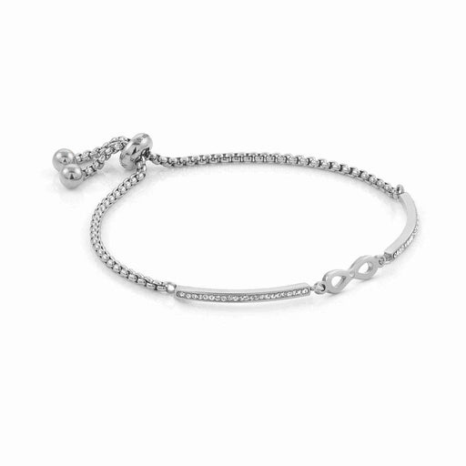 NOMINATION Milleluci Stainless Steel & White Pave CZ Infinity Bracelet - Bumbletree Ltd
