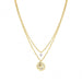 NOMINATION Sentimental Yellow Gold & CZ Pave Heart Necklace - Bumbletree Ltd