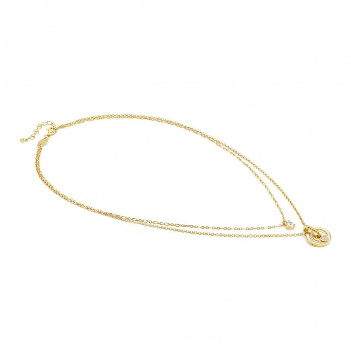 NOMINATION Sentimental Yellow Gold & CZ Pave Heart Necklace - Bumbletree Ltd