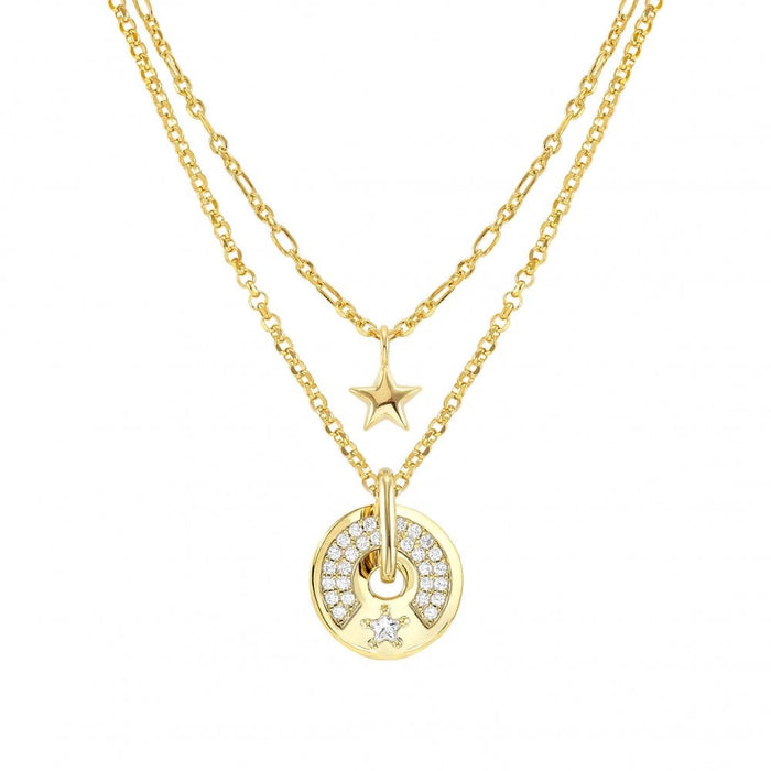 NOMINATION Sentimental Yellow Gold & CZ Star Necklace - Bumbletree Ltd