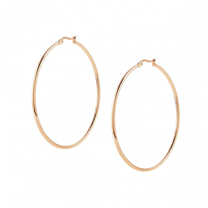 NOMINATION Silhouette Rose Gold Hoop Earrings - Bumbletree Ltd