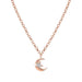 NOMINATION Sweetrock Rose Gold & CZ Moon Necklace - Bumbletree Ltd