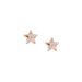 NOMINATION Sweetrock Rose Gold & CZ Star Stud Earrings - Bumbletree Ltd