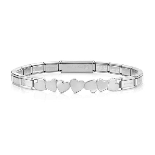 NOMINATION Trendsetter Stainless Steel Hearts Smarty Bracelet - Bumbletree Ltd