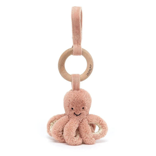 Jellycat Odell Octopus Wooden Ring Toy - Plush - Jellycat - Bumbletree