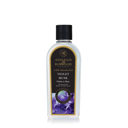 ASHLEIGH & BURWOOD: LAMP FRAGRANCE - VIOLET MUSK 500ML - Bumbletree Ltd