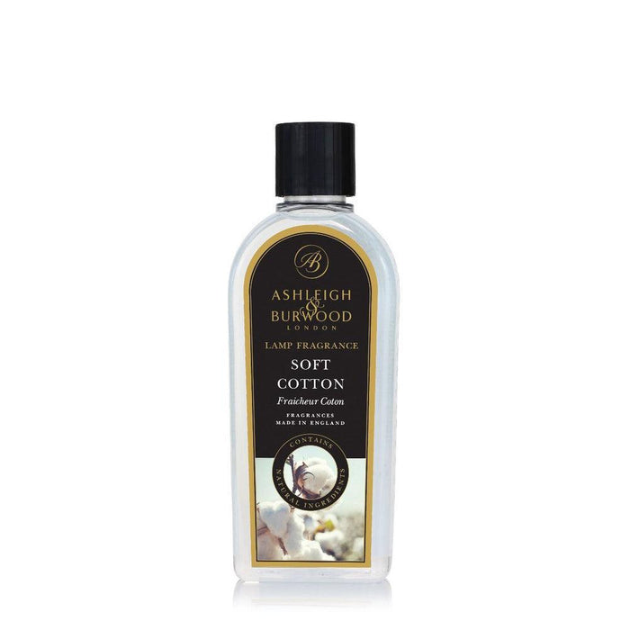 ASHLEIGH & BURWOOD: LAMP FRAGRANCE - SOFT COTTON 500ML - Bumbletree Ltd