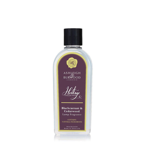THE HERITAGE COLLECTION: LAMP FRAGRANCE - BLACKCURRANT & CEDARWOOD - 500ML - Bumbletree Ltd