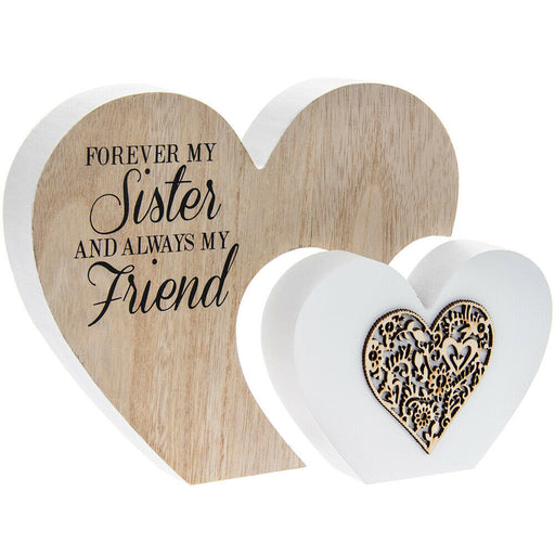 Forever My Sister Always My Friend Sentiment Plaque - Bumbletree Ltd