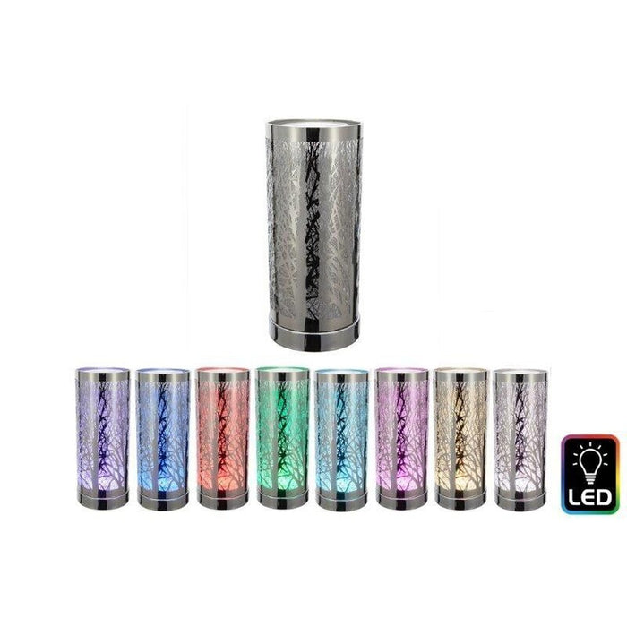 Silver Woodland LED Colour Changing Wax Melt Burner With Bluetooth Speaker - Home Fragrance - Bumbletree - Bumbletree