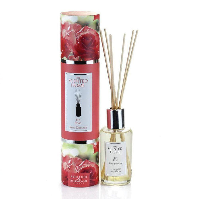 THE SCENTED HOME: REED DIFFUSER - TEA ROSE 150ML - Bumbletree Ltd